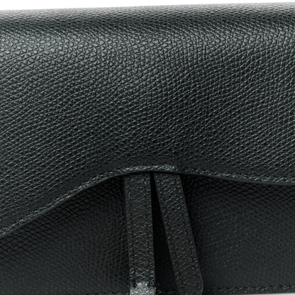 Christian Dior Grained Calfskin Saddle Belt Bag Black 8 of 10