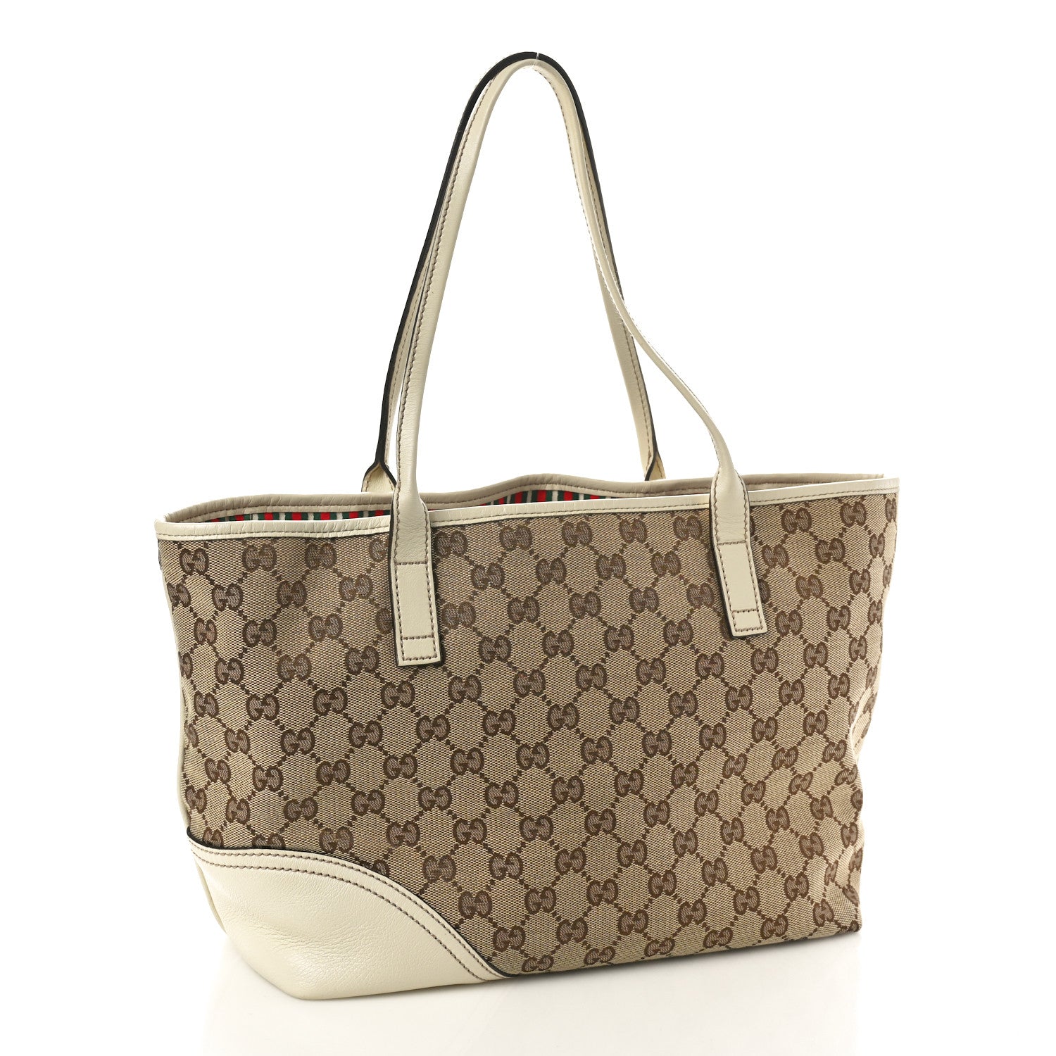 Gucci Monogram Medium New Britt Tote Off White 3 of 11