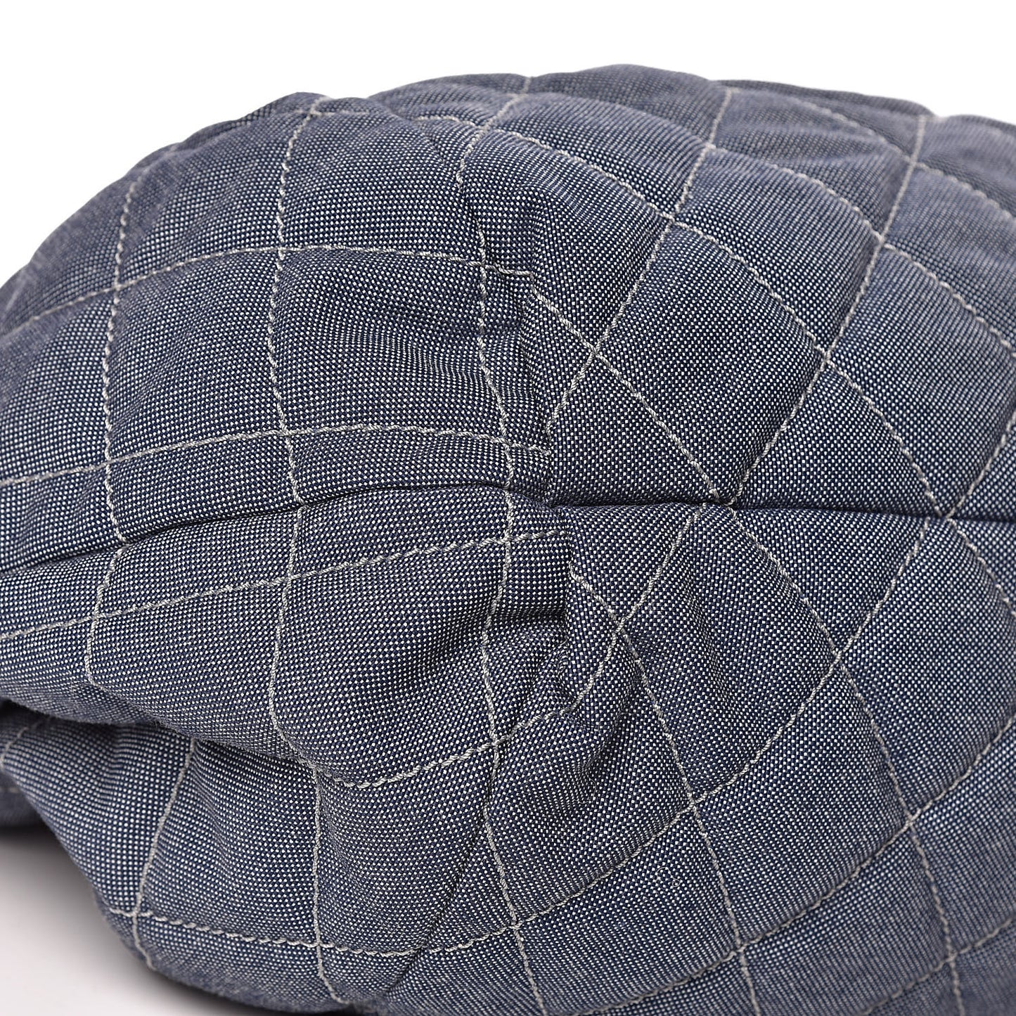 Denim Quilted Large Stretch Spirit Cabas Blue