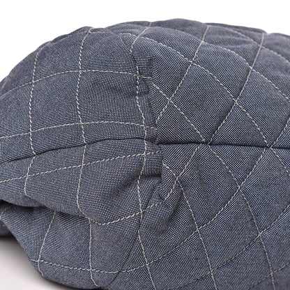 Chanel Denim Quilted Large Stretch Spirit Cabas Blue 8 of 9