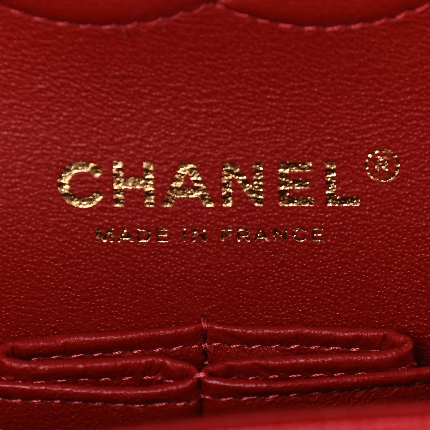 Caviar Quilted Medium Double Flap Red