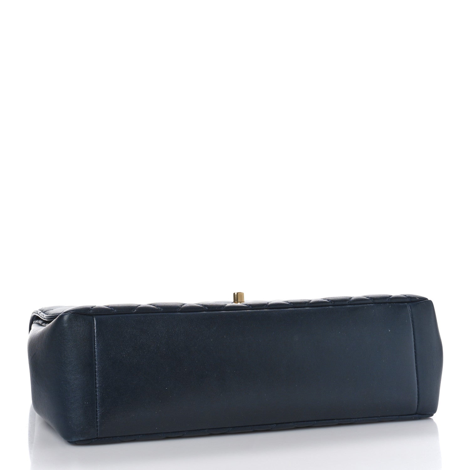 Chanel Lambskin Quilted Jumbo Mademoiselle Chic Flap Navy 4 of 9