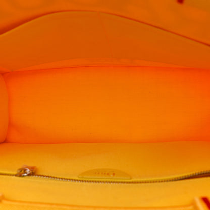 Christian Dior Canvas Embroidered Book Cover Medium Book Tote Yellow Red 5 of 11