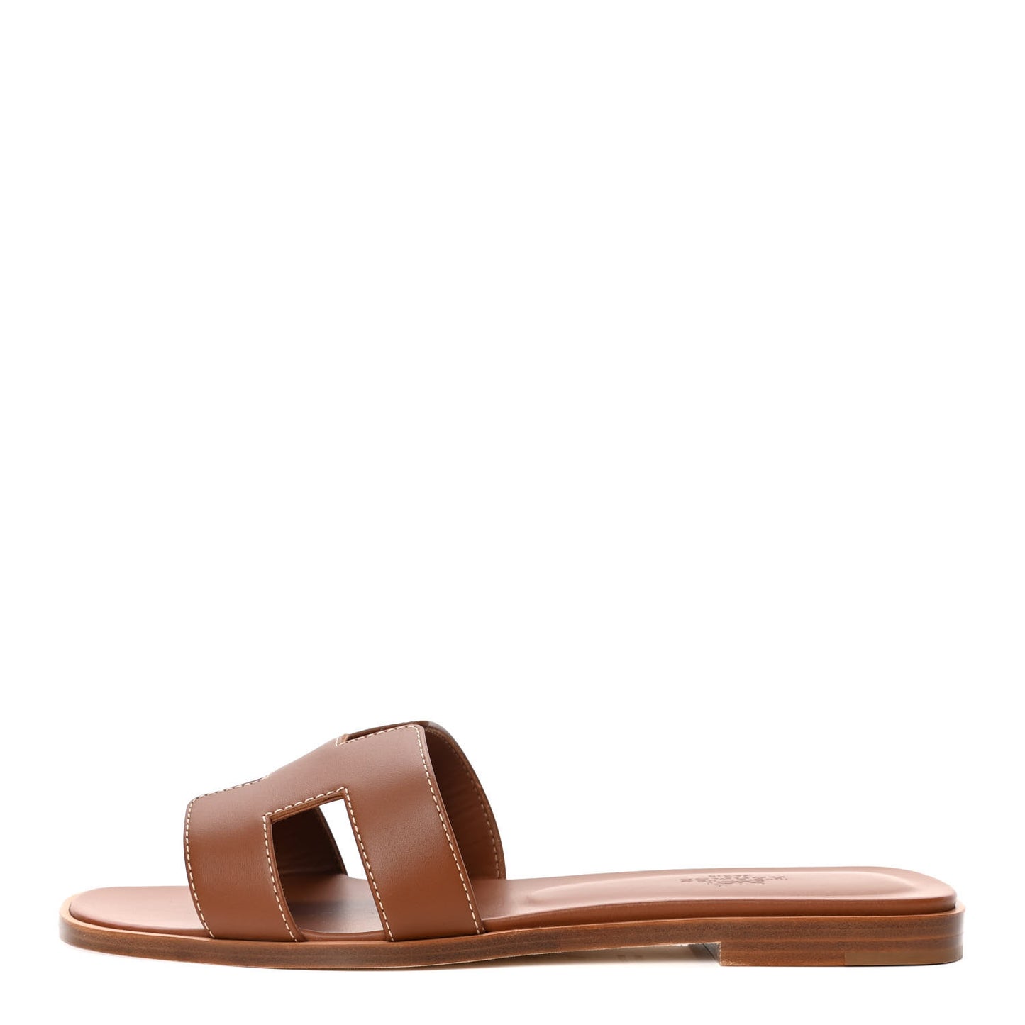 Box Calfskin Oran Sandals 38 Gold