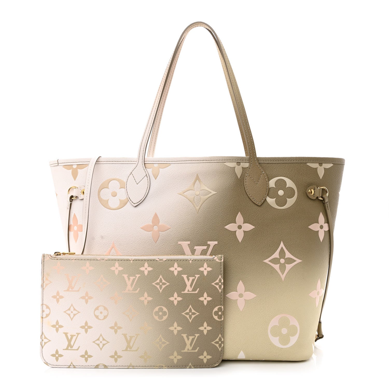Louis Vuitton Monogram Giant Spring In The City Neverfull MM Sunset Kaki 1 of 19