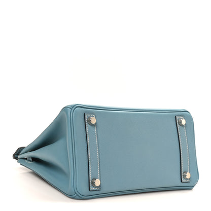 Hermes Epsom Birkin 25 Bleu Jean 4 of 11