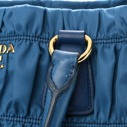 Prada Tessuto Nylon Gaufre Tote Cobalto 12 of 14