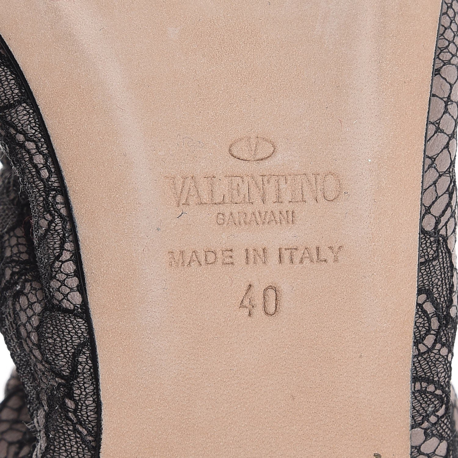 Valentino Garavani Lace Ballerina Flats 40 Black 8 of 11