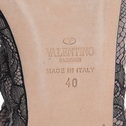 Valentino Garavani Lace Ballerina Flats 40 Black 8 of 11