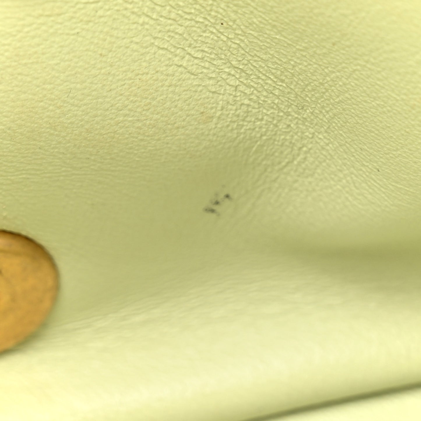 Lambskin Quilted Mini Pearl Crush Flap Light Green