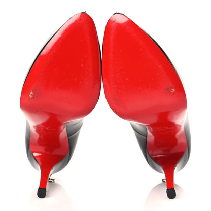 Christian Louboutin Calfskin Rolando Zip 120 Pumps 40.5 Black 6 of 8