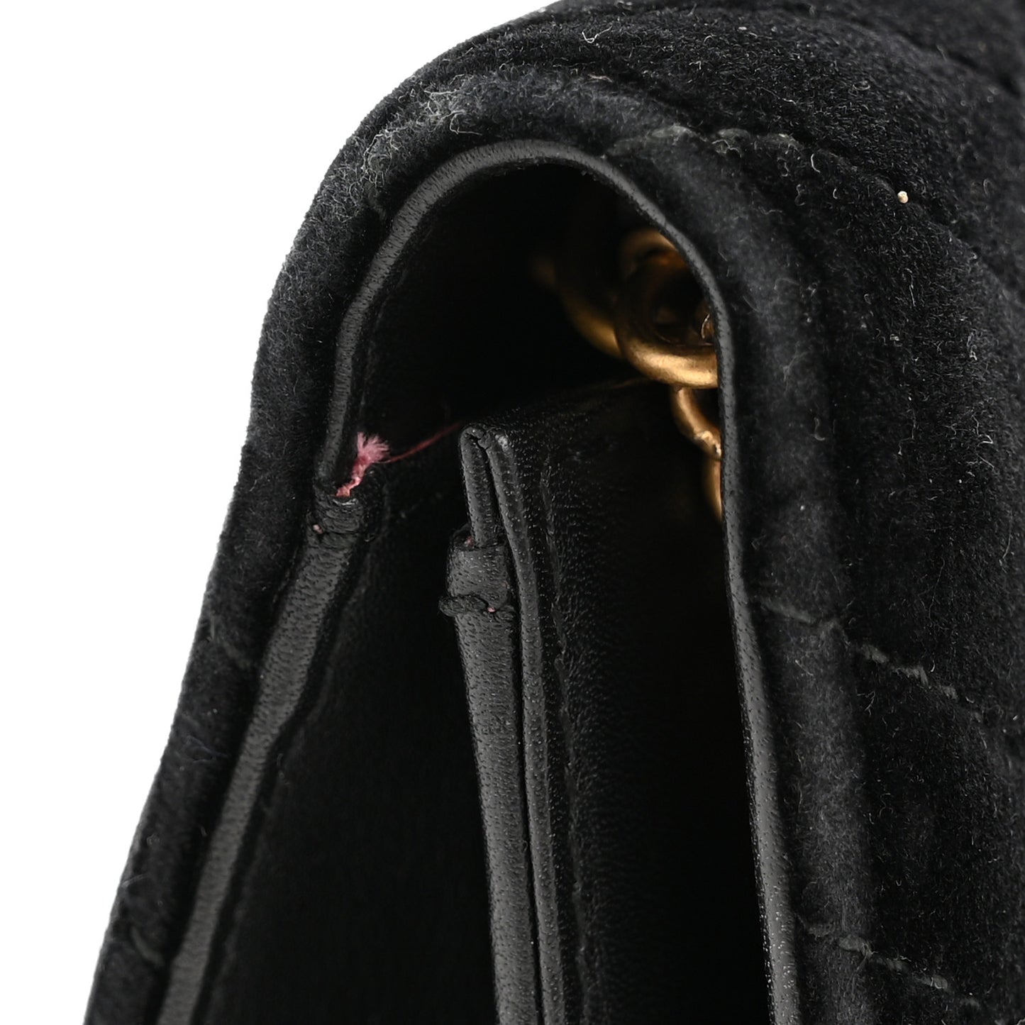 Velvet Matelasse GG Marmont Mini Bag Black