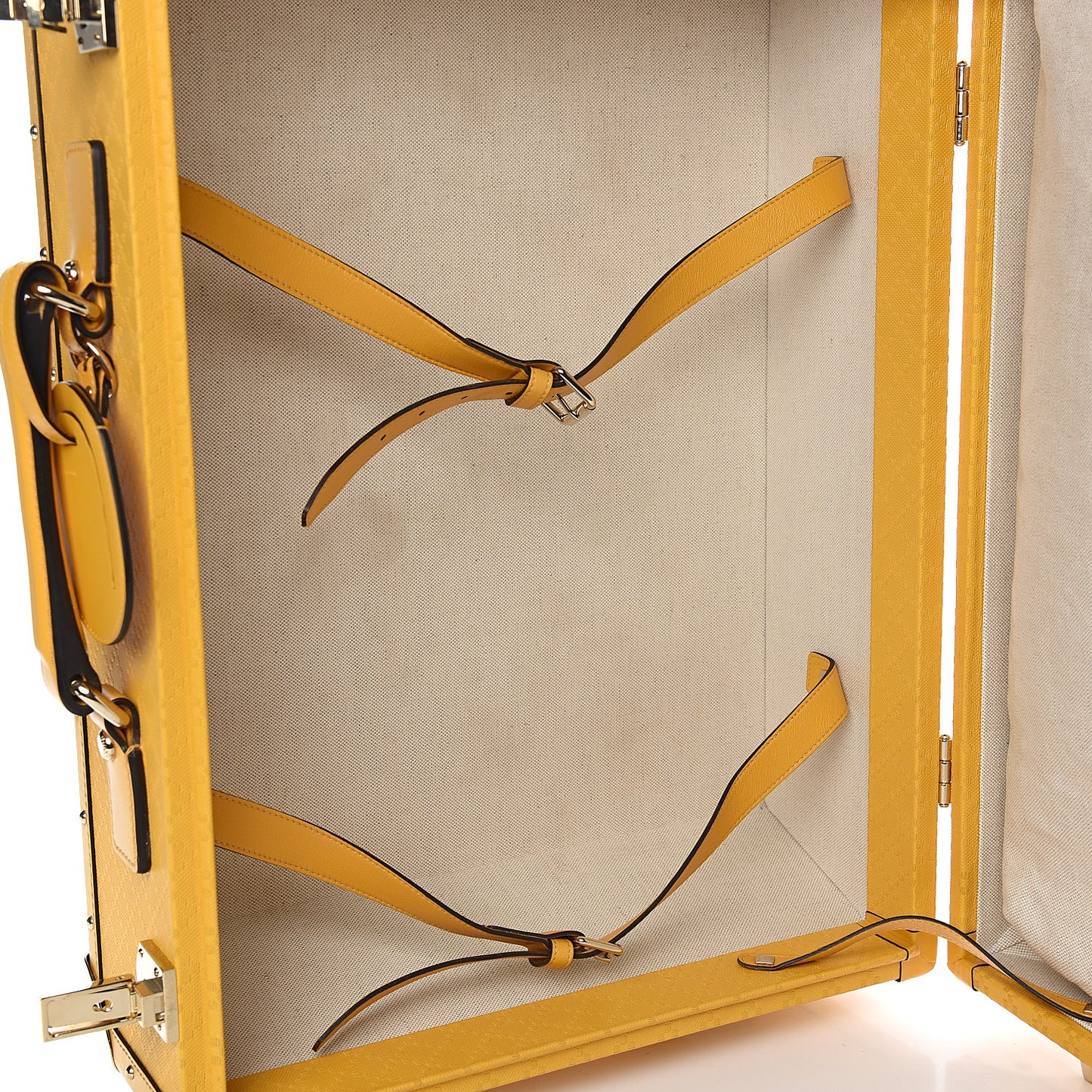 Bright Diamante Structured Suitcase Bumblebee