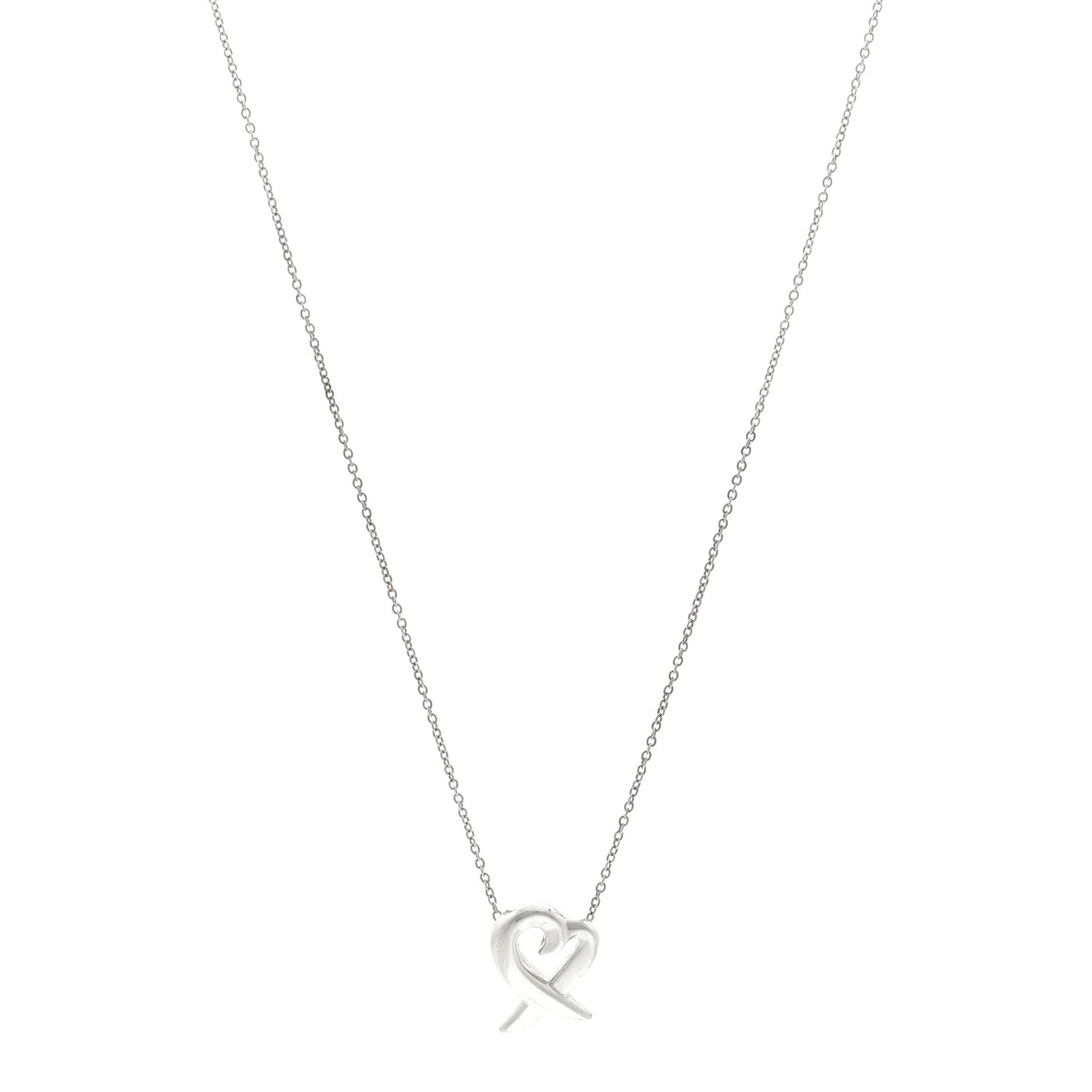 Sterling Silver Paloma Picasso Loving Heart Pendant Necklace