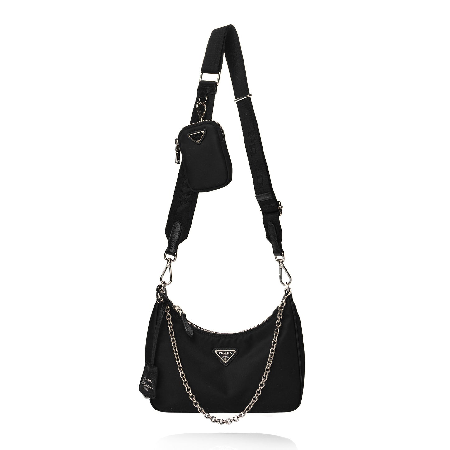 Nylon Re-Edition 2005 Shoulder Bag Black