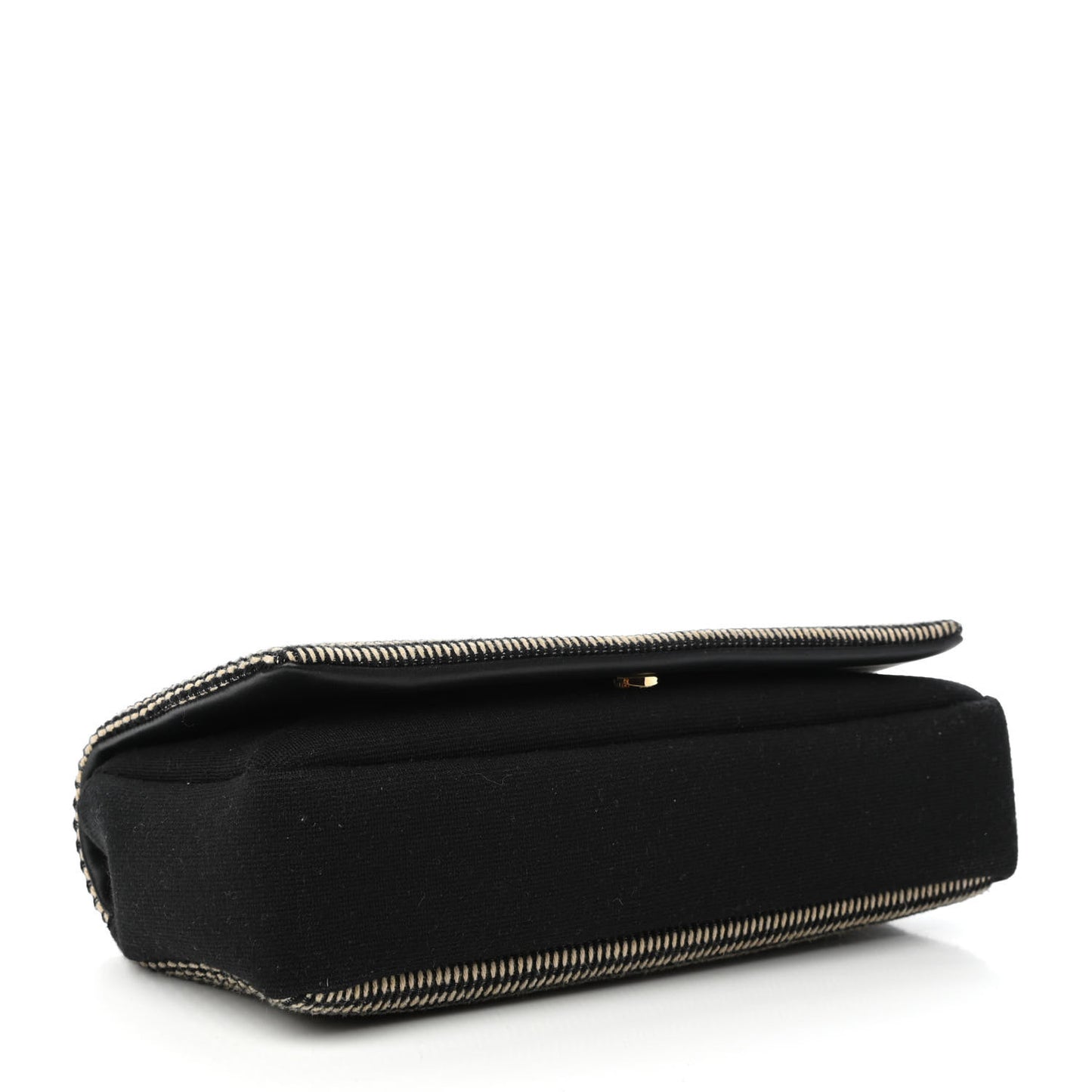 Cotton Embroidered Rive Gauche Noe Chain Bag Black Beige