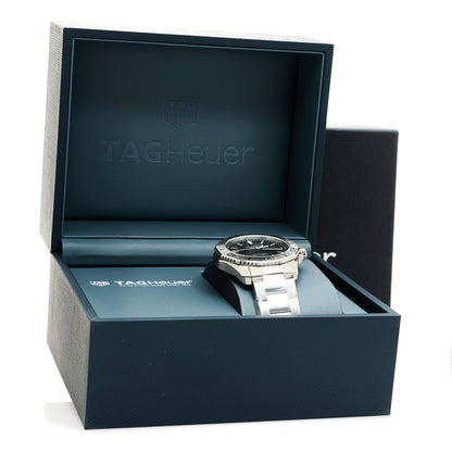 Tag Heuer Stainless Steel 40mm Aquaracer Professional 200 Solargraph Quartz Watch Black WBP1114 5 of 5