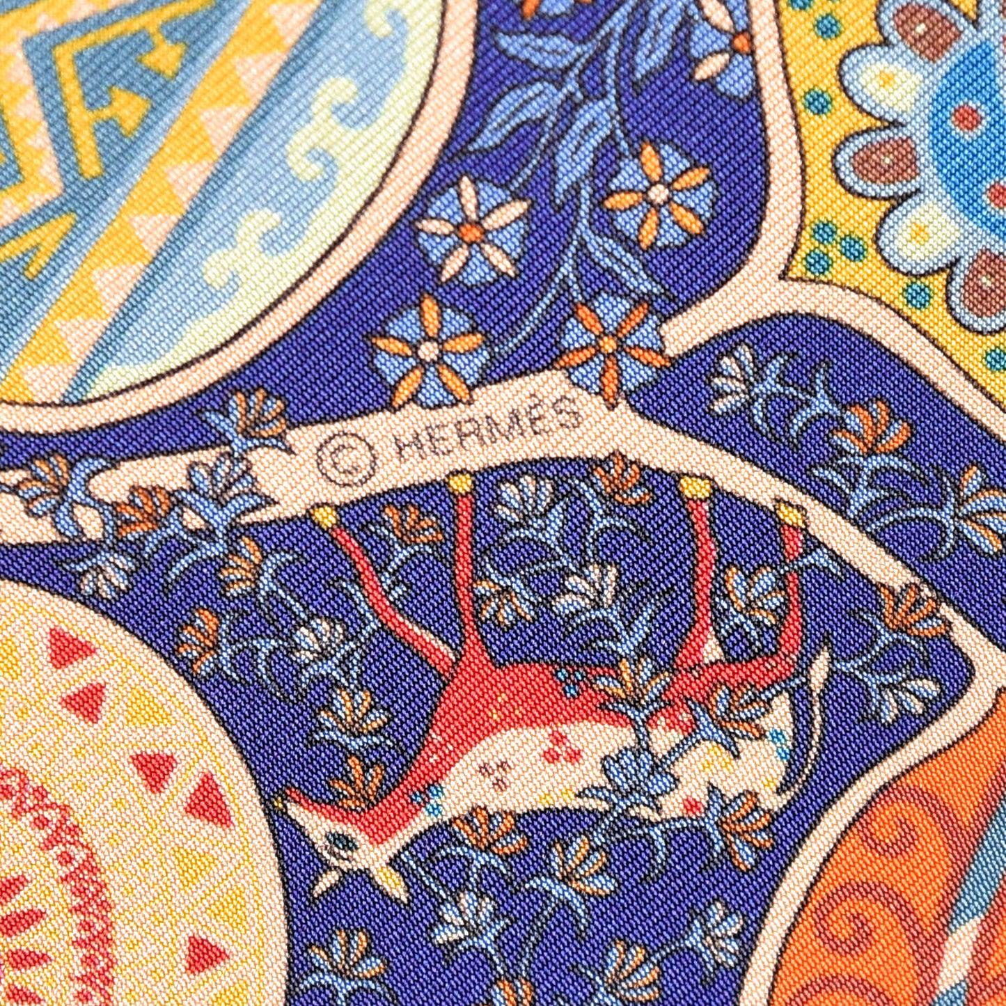 Silk L'Arbre de Vie Pocket Square Scarf