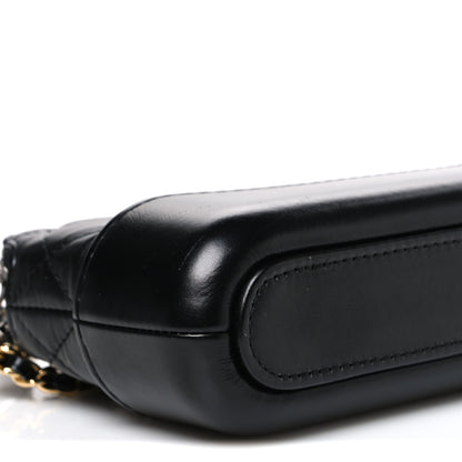 Chanel Aged Calfskin Quilted Small Gabrielle Clutch With Chain Black 10 of 11