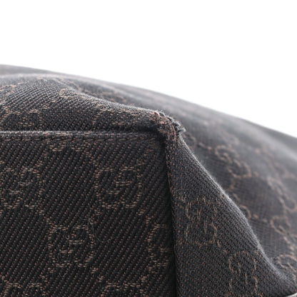 Gucci Denim Monogram Hobo Dark Brown 9 of 11