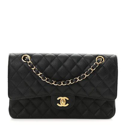 Chanel Caviar Quilted Medium Double Flap Black 1 of 10