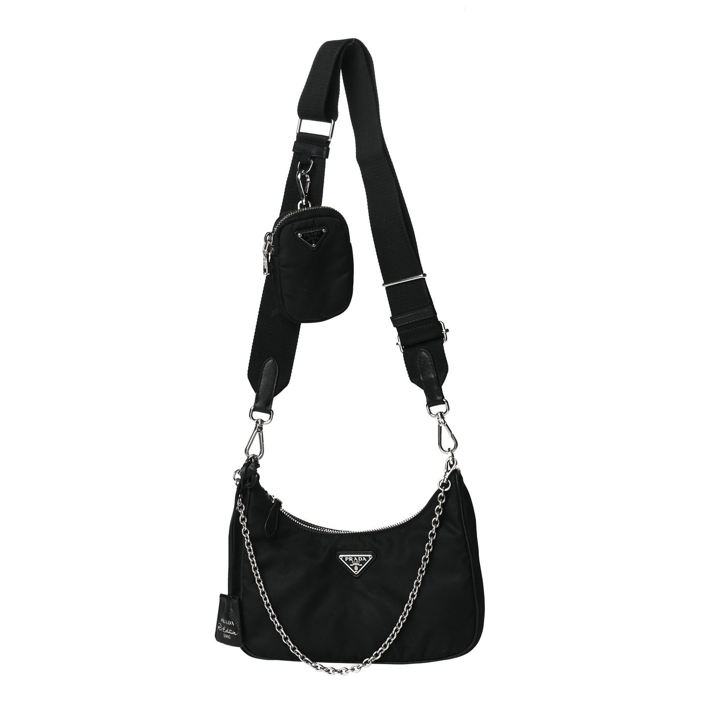 Nylon Re-Edition 2005 Shoulder Bag Black