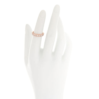 Tiffany 18K Rose Gold Diamond Metro Rose Cut Eternity Band Ring 49 5 2 of 5