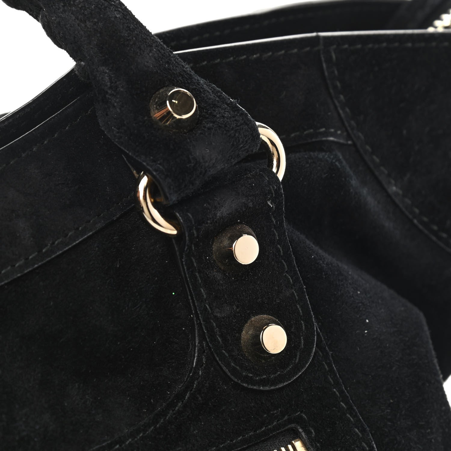 Balenciaga Baby Daim Suede Classic Silver Hardware City Black 13 of 16