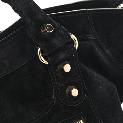 Balenciaga Baby Daim Suede Classic Silver Hardware City Black 13 of 16