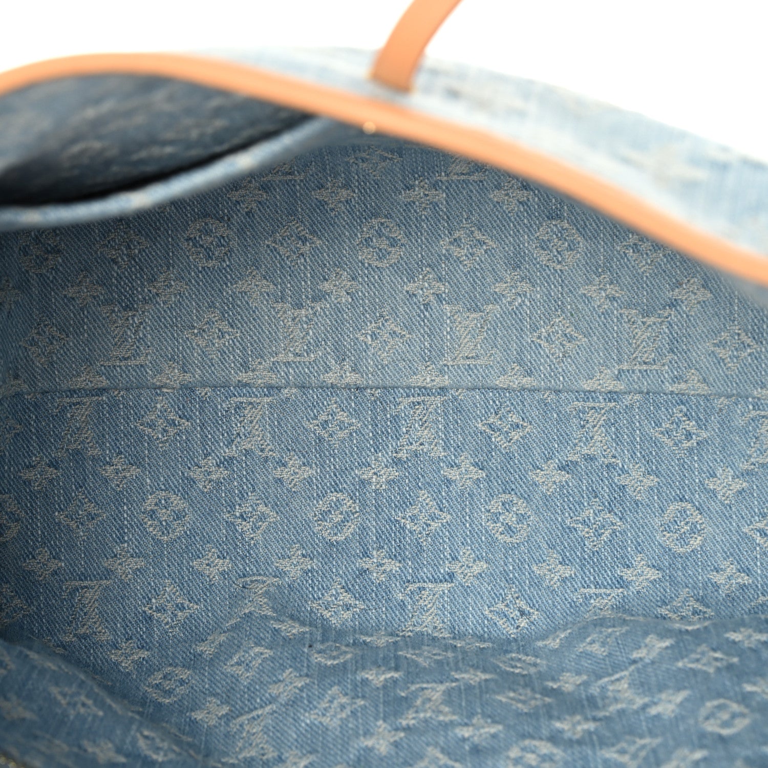 Louis Vuitton Monogram Denim CarryAll PM Sky Blue 6 of 11