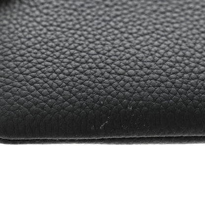 Louis Vuitton Grained Calfskin Aerogram Key Pouch Black 8 of 9