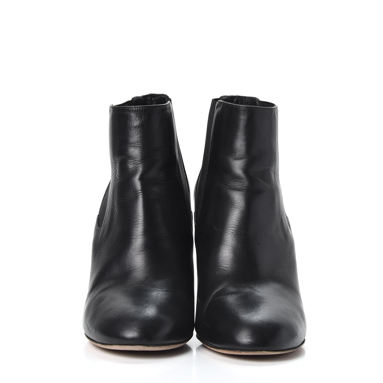 Chanel Lambskin Pearl CC Ankle Boots 40 Black 3 of 11