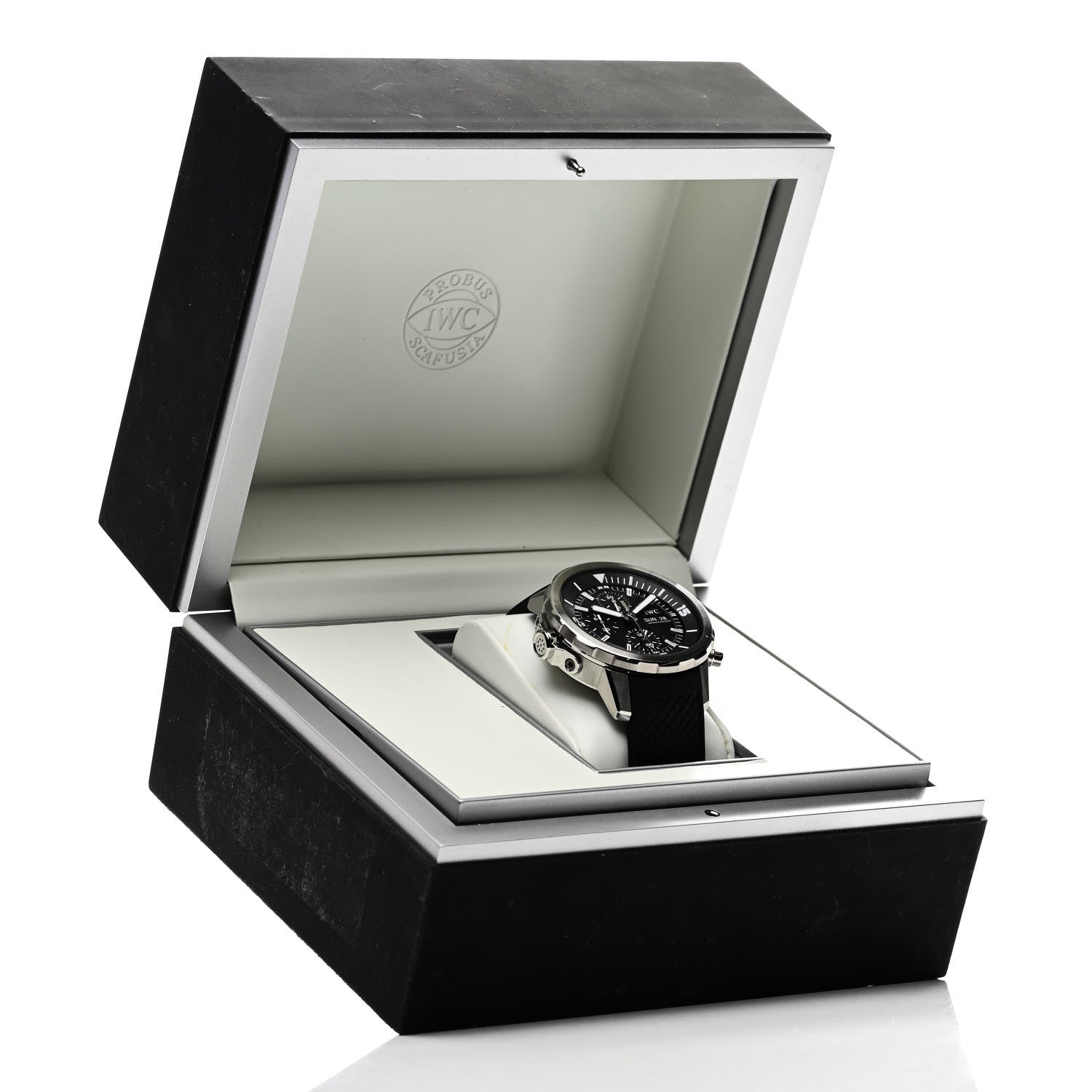 IWC Stainless Steel Rubber 44mm Aquatimer Chronograph Automatic Watch Black IW376803 5 of 5