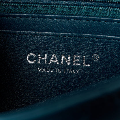 Chanel Lambskin Quilted Mini Rectangular Flap Blue 7 of 12