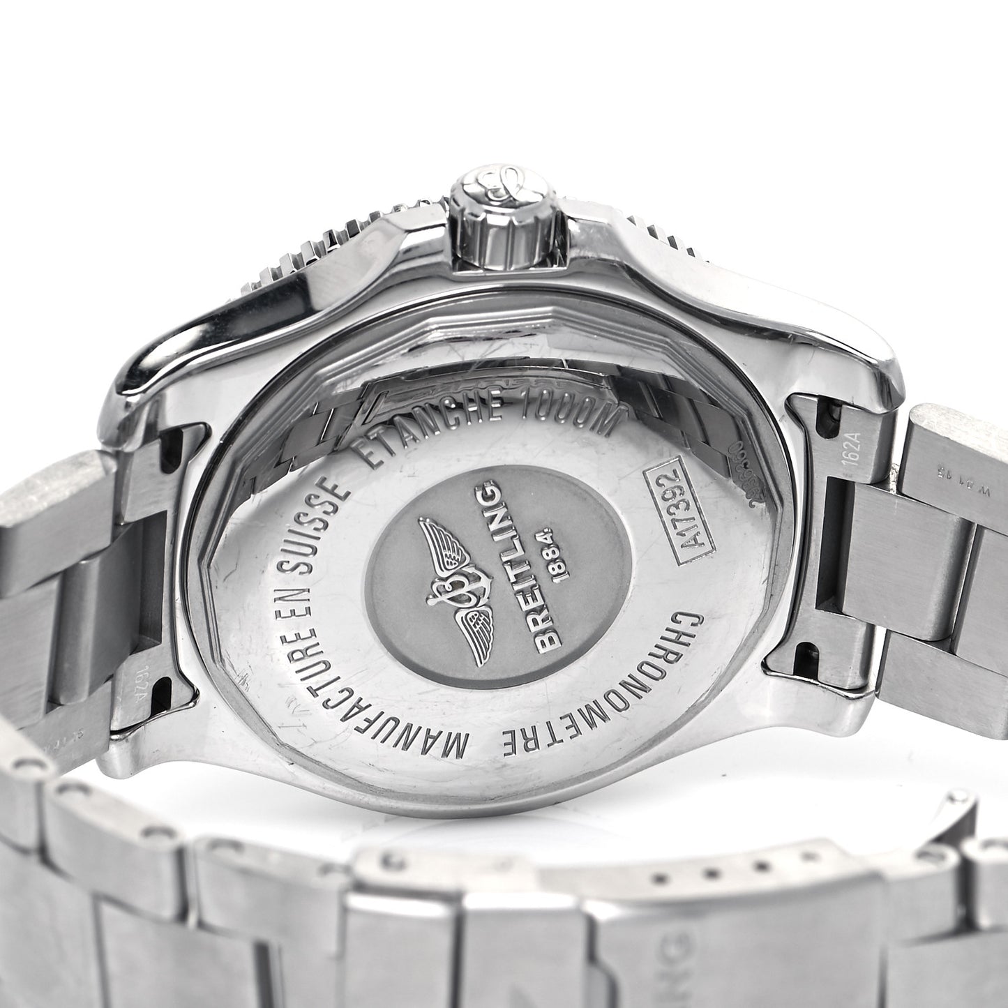 Stainless Steel 44mm SuperOcean Ⅱ Automatic Watch Black A17392D7