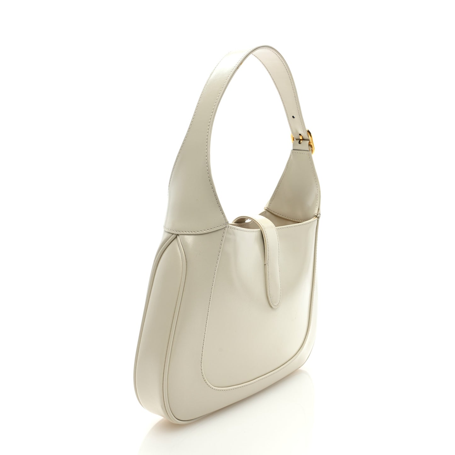 Boarded Dyana Lux Calfskin Small Jackie 1961 Hobo Mystic White