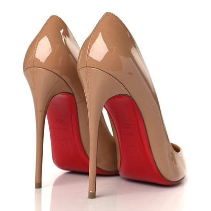 Christian Louboutin Patent So Kate 120 Pumps 38.5 Nude 4 of 8