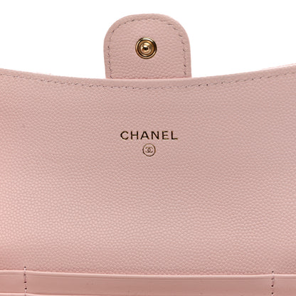 Chanel Caviar Quilted Medium Flap Wallet Light Pink 6 of 7
