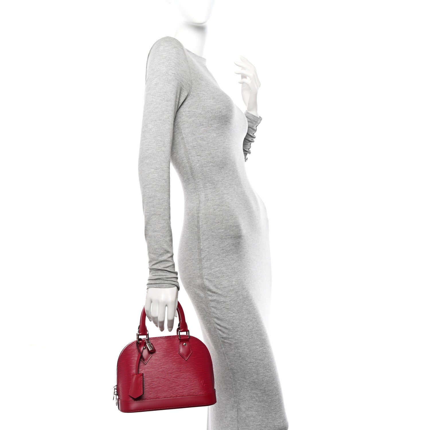Louis Vuitton Epi Jacquard Alma BB Raspberry 2 of 9