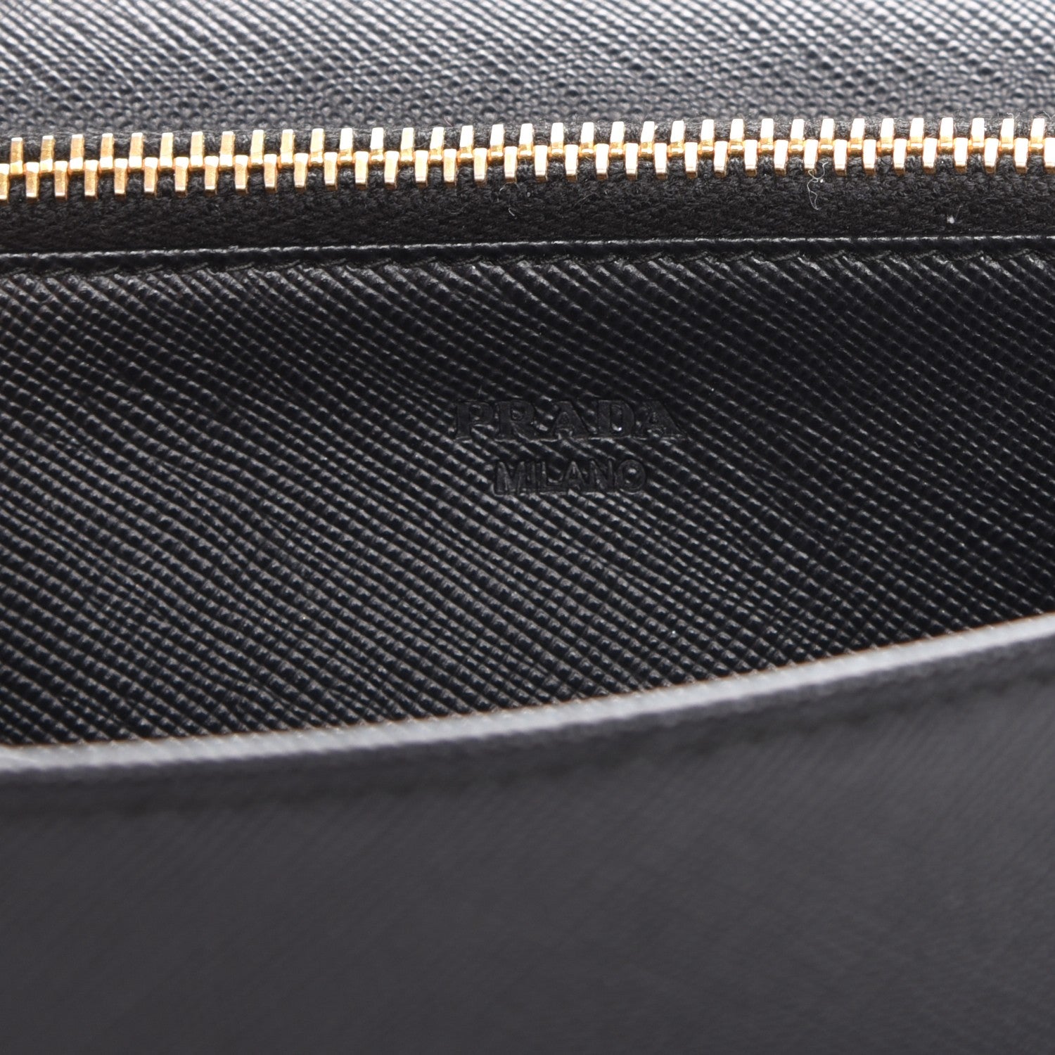 Prada Saffiano Metal Flap Wallet Nero Black 6 of 7