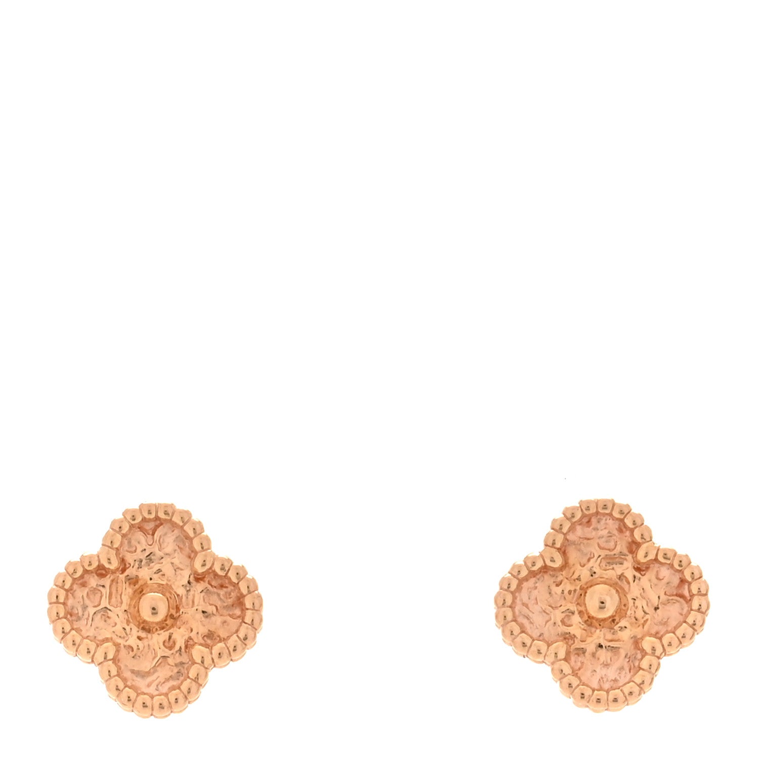 Van Cleef & Arpels 18K Rose Gold Sweet Alhambra Earrings 1 of 5