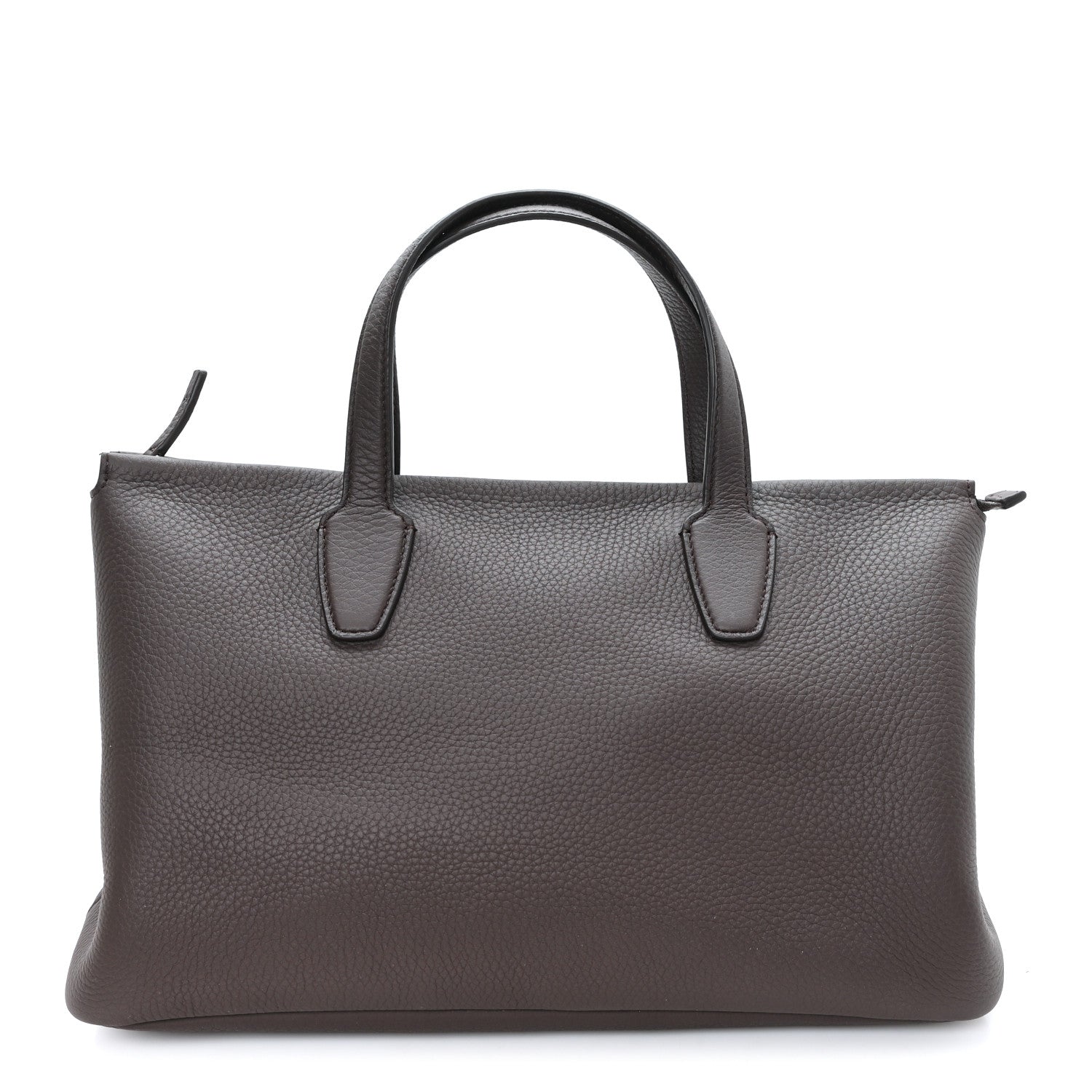 The Row Grained Calfskin Marcel Slouchy Top Handle Bag Deep Brown 1 of 10