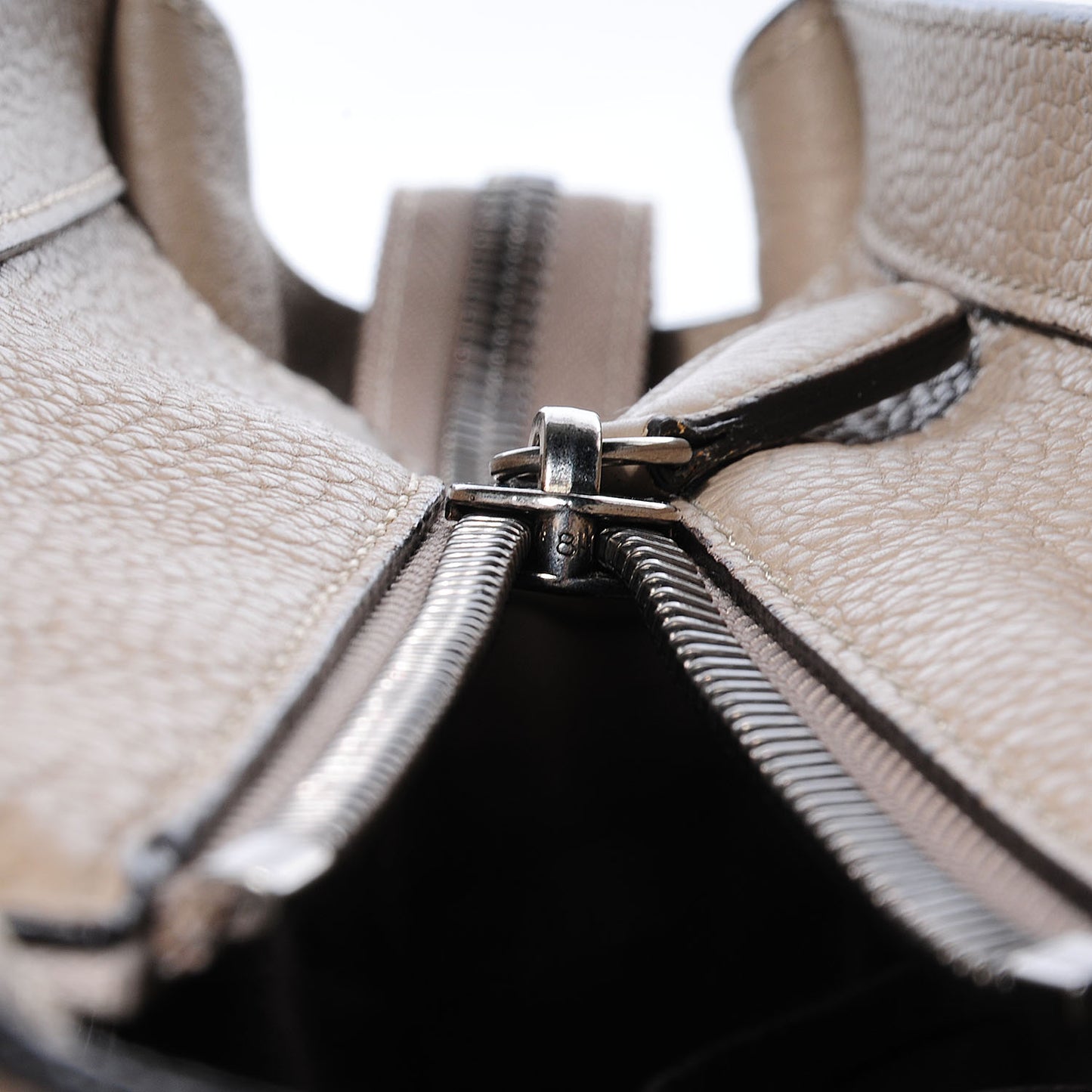 Drummed Calfskin Micro Luggage Dune