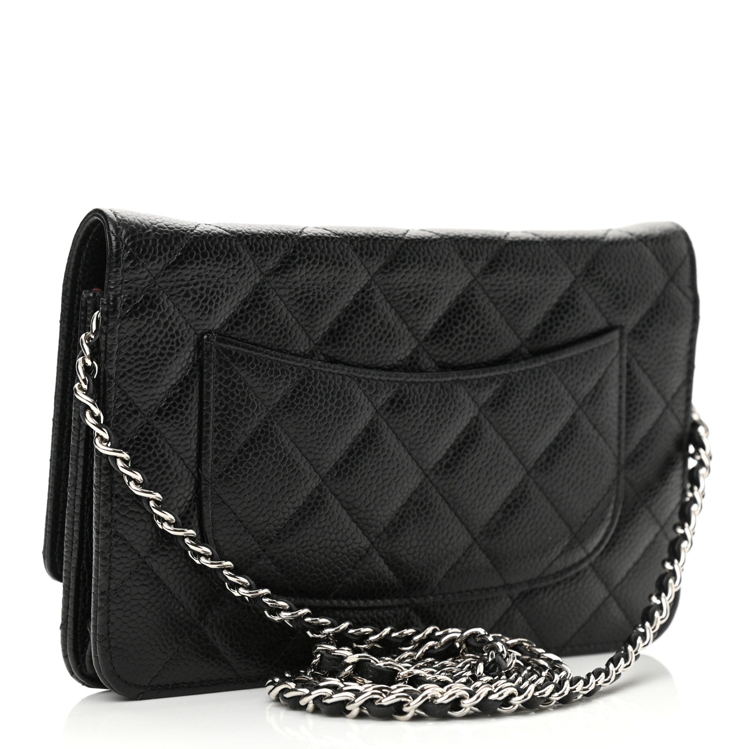 Chanel Caviar Quilted Wallet On Chain WOC Black 3 of 12