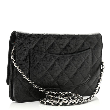 Chanel Caviar Quilted Wallet On Chain WOC Black 3 of 12
