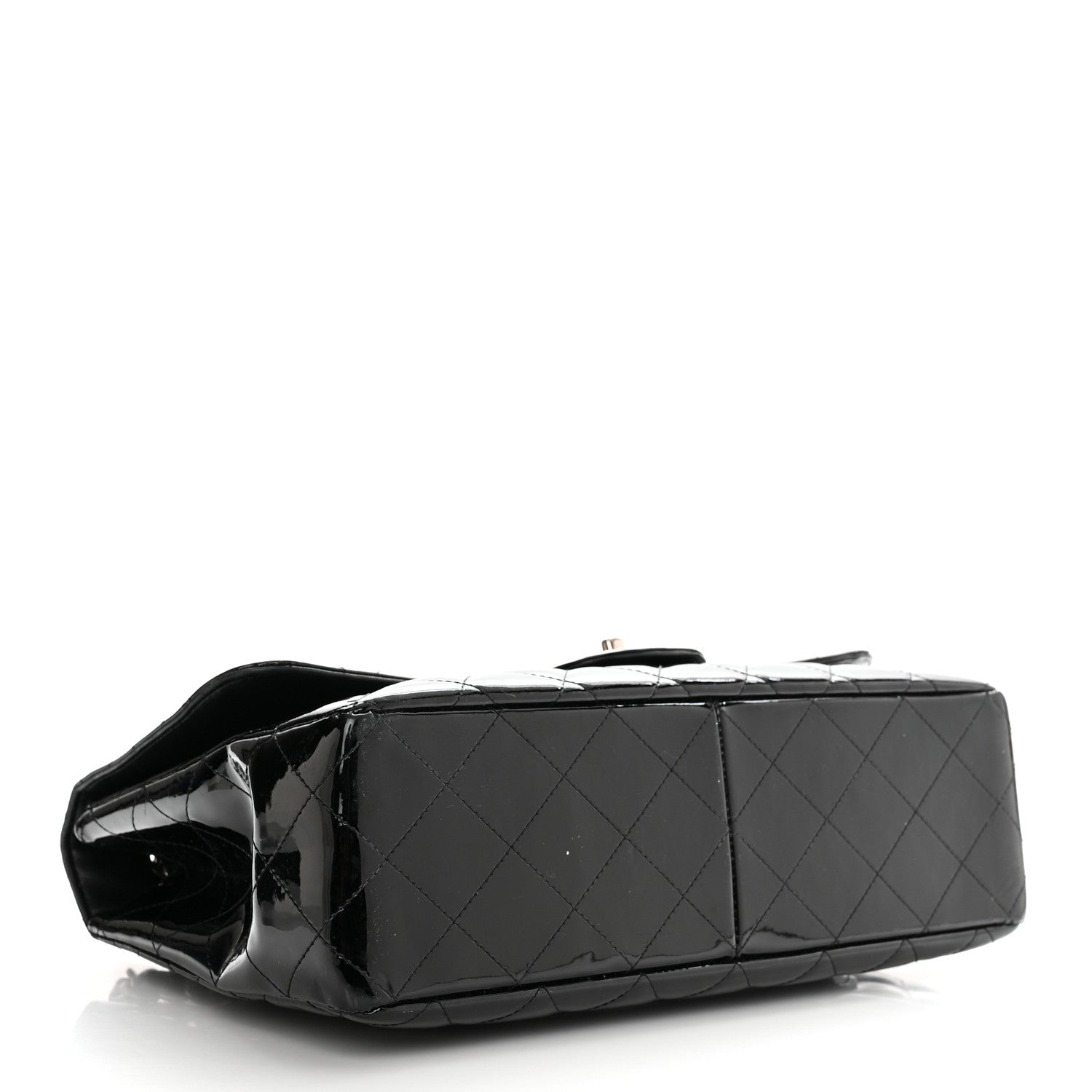 Chanel Patent Quilted Jumbo Single Flap Black 4 of 10