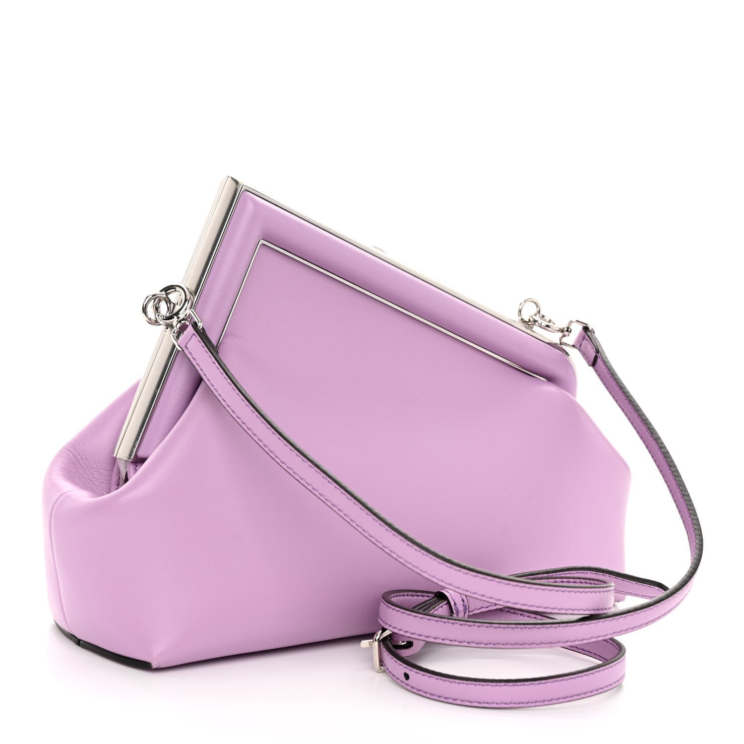 Fendi Shiny Nappa Small Fendi First Violetta 3 of 10