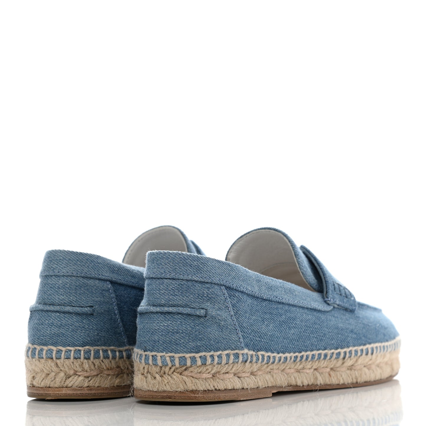 Denim Canvas Womens Trip Espadrilles 37 Bleu Clair