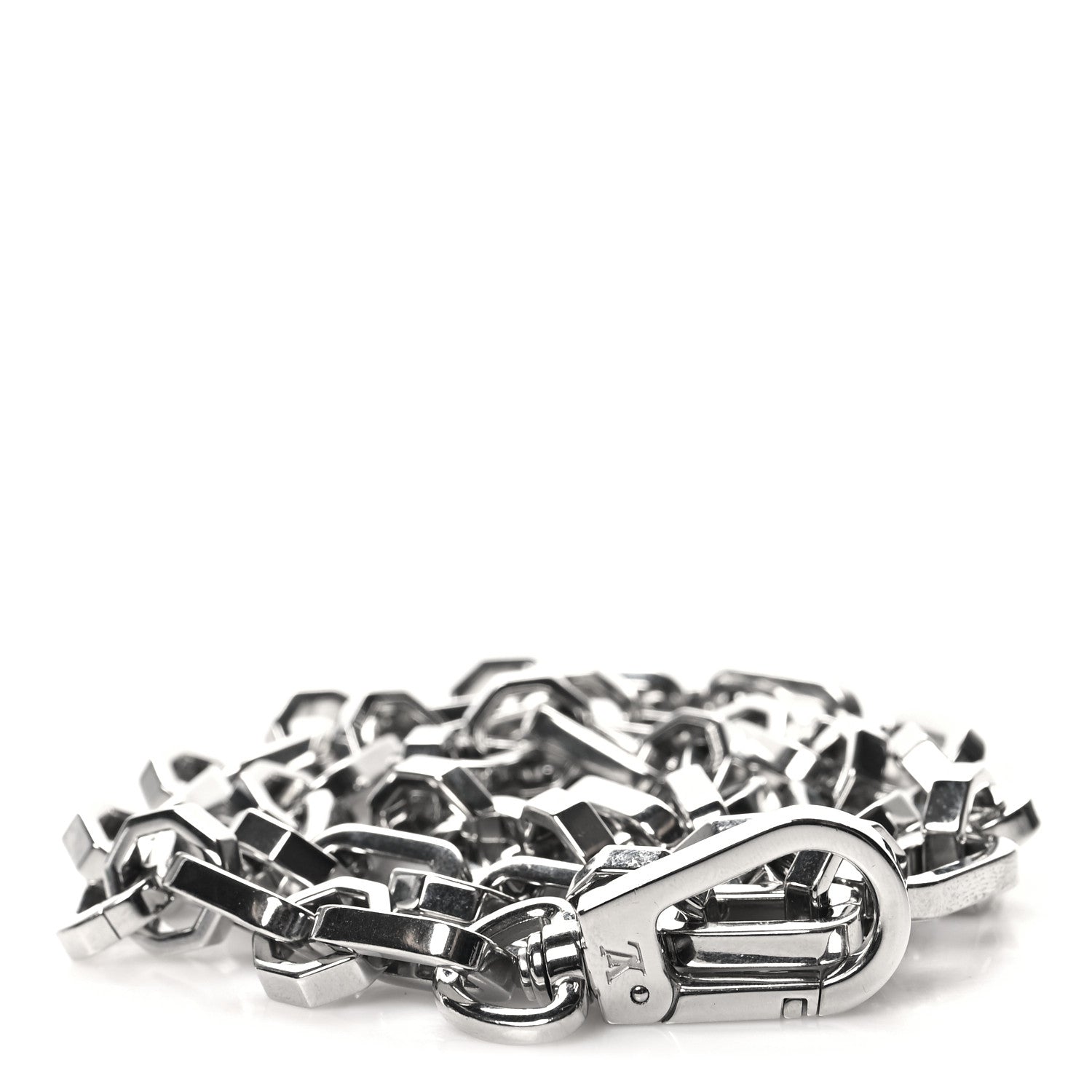 Louis Vuitton Metal Dauphine Chain Long Shoulder Strap Silver 1 of 3