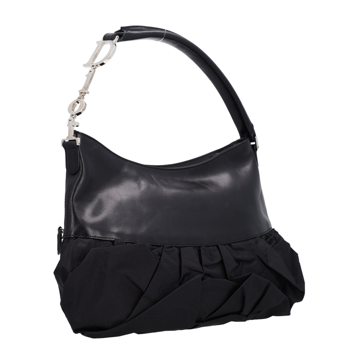 Satin Ballet Evening Bag Black